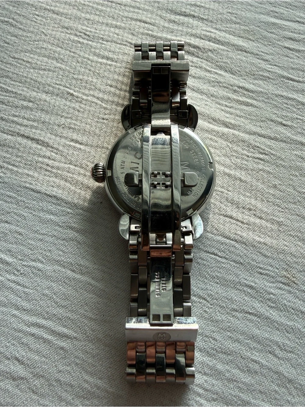 Rare NOS Michele CSX Tropical Paradise Diamond Frog 36mm Quartz Watch 1/750